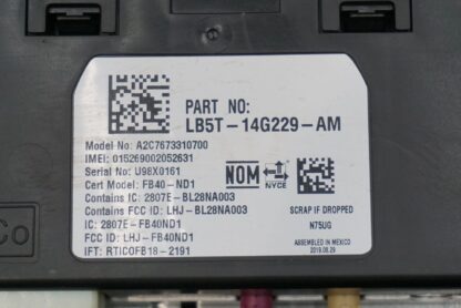 Telematics Communication Control Module LB5T14G229 Lincoln Aviator Reserve 2020 - Image 8