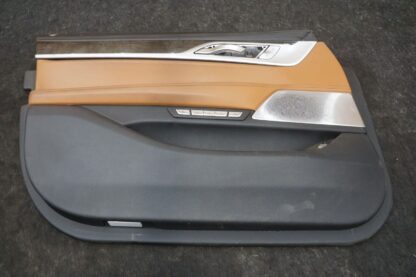 Front Left Interior Door Trim Panel OEM 51417448515 Bmw 7 Series 750i G12 16-19 - Image 5