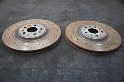 Set 2 Front Left Right Disc Brake Rotor Maserati Quattroporte Q4 M156 2014-16 - Image 2