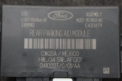 Rear Park Assist Parking Aid Control Module ECU LU5Z15K866A Ford Bronco 2022-23 - Image 4