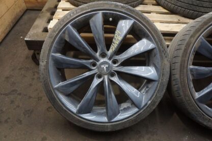 Set 4 Front & Rear 21x8.5 10 Spoke Wheel 6005868-00-F Tesla Model S 12-16 *Note* - Image 10