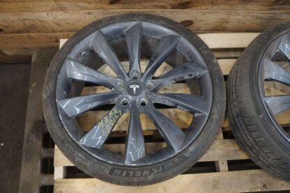 Set 4 Front & Rear 21x8.5 10 Spoke Wheel 6005868-00-F Tesla Model S 12-16 *Note* - Image 8