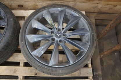 Set 4 Front & Rear 21x8.5 10 Spoke Wheel 6005868-00-F Tesla Model S 12-16 *Note* - Image 9