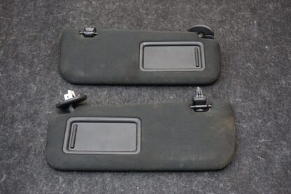 Set Left Right Driver Passenger Windshield Sun Visor Mirror Black Lexus Is350 22