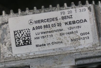 Power Inverter Voltage Module Unit A0009820320 Mercedes S580 S223 2021-24 *Note - Image 8