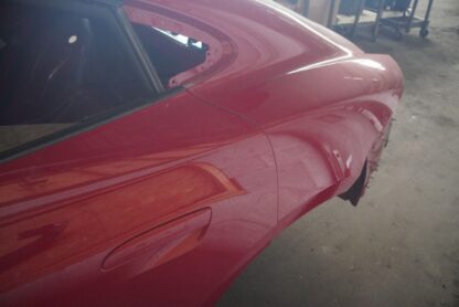 Rear Left Quarter Panel Body Structural Metal Cut Red Porsche Taycan 2021