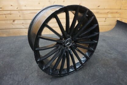 22x10.5 5x112 20 Spoke Rear Wheel Rim Gloss Black Mercedes S580 W223 2021 *Note - Image 2