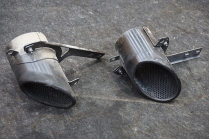 Set Rear Left & Right Exhaust Tail Pipe Tip Black Oem Aston Martin Rapide 2011 - Image 4