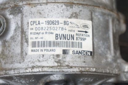 A/c Air Conditioning Compressor & Clutch 3.0l V6 C2d56291 Jaguar F-type 14-20 - Image 7
