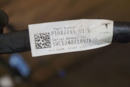 Right Subframe Wiring Wire Harness Cable OEM 1682235-01-G Tesla Cybertruck 2024 - Image 4