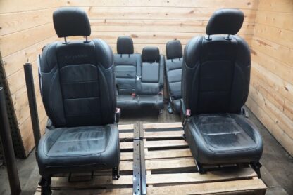 Set Front Rear Seat Black Leather Heated OEM Jeep Wrangler Sahara JL 2021 *Note*