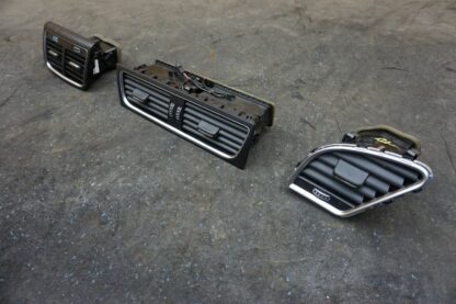 Set of 3 Left Center Dash Rear Console Air Vent OEM Audi A4 S4 A5 S5 B8 10-17
