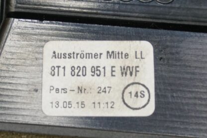 Set of 3 Left Center Dash Rear Console Air Vent OEM Audi A4 S4 A5 S5 B8 10-17 - Image 8