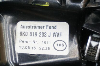 Set of 3 Left Center Dash Rear Console Air Vent OEM Audi A4 S4 A5 S5 B8 10-17 - Image 9