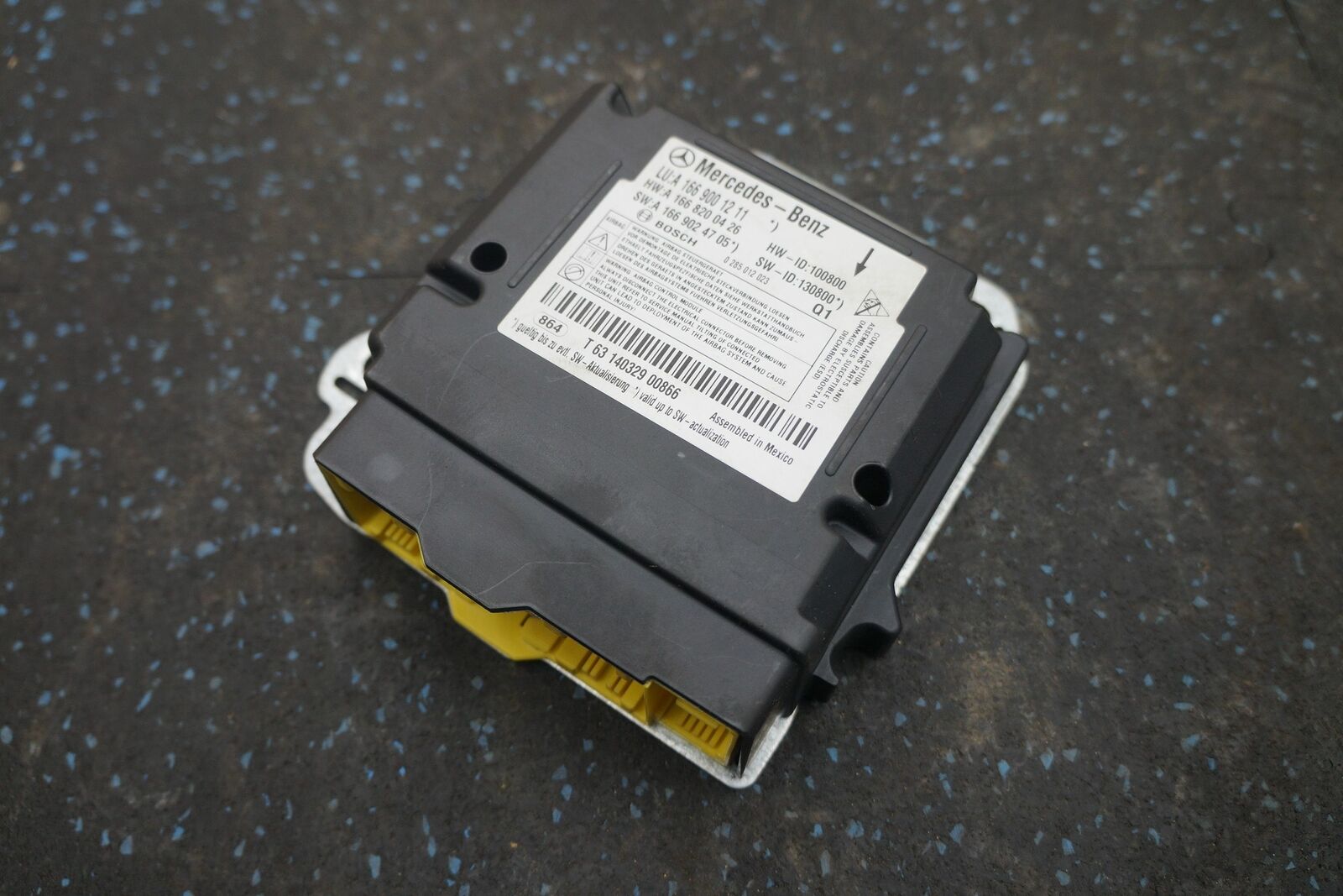 Airbag Computer Control Module 1669001211 Mercedes Ml550 Ml350 Ml63 W166 2013 14