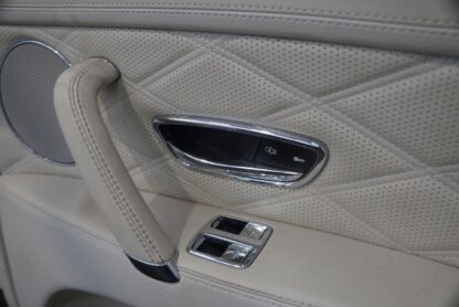 Rear Right Interior Door Trim Panel Cream Gray Leather Bentley Flying Spur 2014 - Image 2