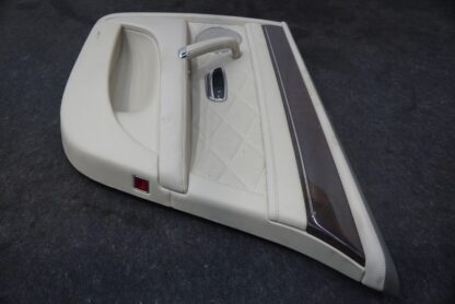 Rear Right Interior Door Trim Panel Cream Gray Leather Bentley Flying Spur 2014 - Image 4