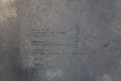 Right Lower Pick-up Truck Box Bed Side Wall OEM 1817885-90-E Tesla Cybertruck 24 - Image 9