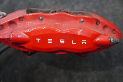 Rear Right Brake Caliper Red Brembo OEM Tesla Model S 2015 - Image 5