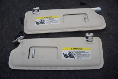 Set 2 Driver Passenger Sun Visor Shade Mirror 3W0857583F Bentley Flying Spur 14