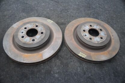 Set 2 Rear Left Right Disc Brake Rotor 6006431-00-D OEM Tesla Model S 2015