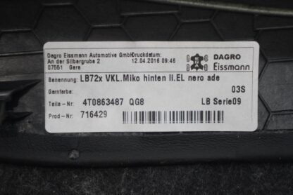 Center Consele Left Side Cover Trim Panel 4T0863487 Lamborghini Huracan 2016 - Image 4