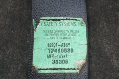 Set Front Left Right Seat Belt 12480530 AM General Hummer Humvee H1 M998 1992 - Image 8