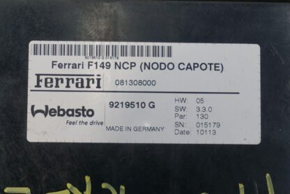 Convertible Roof Top Control Module 81308000 Ferrari California 2008-14 *Note - Image 8