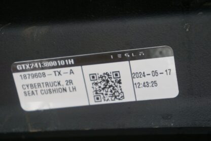 Rear Left Lower 2nd Row Seat Cushion 1879608-TX-A Tesla Cybertruck 24 *Note - Image 2