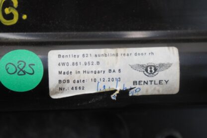 Rear Right Door Window Glass Sun Shade Blind 4W0861952B Bentley Flying Spur 13+ - Image 4