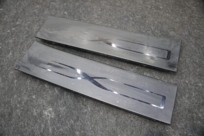 Set 2 Rear Door Sill Scuff Welcome Plate Trim Cover Panel OEM Tesla Model X 2016