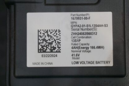 48v Electronic Lithium Ion Low Voltage Battery 1679931-00-e Tesla Cybertruck 24 - Image 2