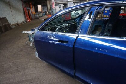 Front Left Driver Door Shell Blue OEM 6006662-E0-H Tesla Model S 2012-20 *Note - Image 3