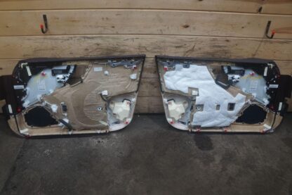 Set 4 Front Rear Interior Door Trim Panel Brown Tan OEM Lexus LS500 LS500h 18-20 - Image 4