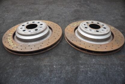 Set 2 Rear Left Right Brake Disc Rotor Maserati Quattroporte Q4 M156 2014-16 - Image 2