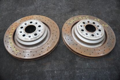 Set 2 Rear Left Right Brake Disc Rotor Maserati Quattroporte Q4 M156 2014-16