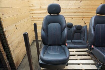 Set 4 Front & Rear Black Leather Seats OEM Maserati Ghibli M157 2014-21 - Image 5