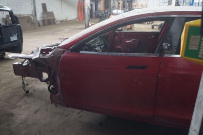 Front Left Driver Door Shell Red (ppmr) OEM 6006662-E0-H Tesla Model S 2012-2020 - Image 6