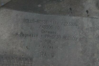 Engine Compartment Center Lower Bulkhead Panel 51717223309 Rolls Royce Ghost 10 - Image 4