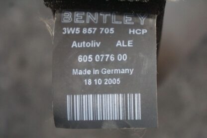 Front Left Seat Belt Retractor 3W5857705 Bentley Continental Flying Spur 06-12 - Image 2