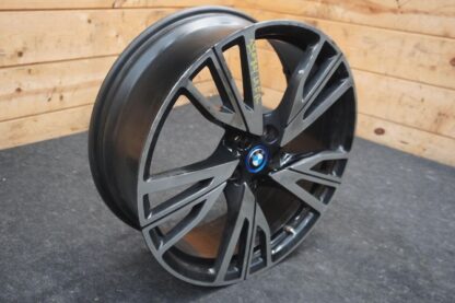 Front Right 20X7.5 15 Spoke Wheel Machined Black OEM 36116857571 BMW I8 2014-20 - Image 6