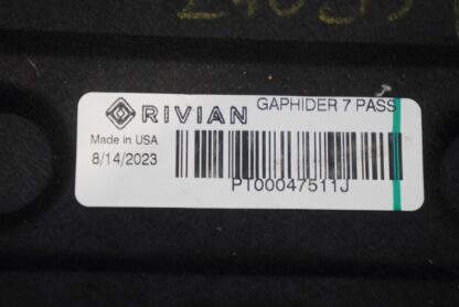 Rear Back Seat Floor Flap Carpet Trim Panel PT00047511 OEM Rivian R1S 2023 - Image 5