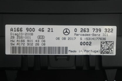 Speedometer Instrument Gauge Cluster 1669004621 Mercedes GLS450 GLS550 X166 2018 - Image 5