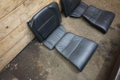 Set Front Rear Left Right Leather Seat Black Porsche 911 Turbo 996 1999-04 *Note - Image 10