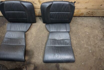 Set Front Rear Left Right Leather Seat Black Porsche 911 Turbo 996 1999-04 *Note - Image 12