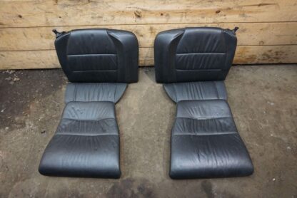 Set Front Rear Left Right Leather Seat Black Porsche 911 Turbo 996 1999-04 *Note - Image 2