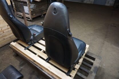 Set Front Rear Left Right Leather Seat Black Porsche 911 Turbo 996 1999-04 *Note - Image 7