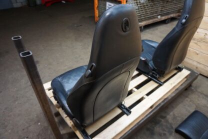 Set Front Rear Left Right Leather Seat Black Porsche 911 Turbo 996 1999-04 *Note - Image 8