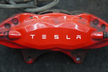 Front Right Brake Caliper Red Brembo OEM Tesla Model S 2015 - Image 5