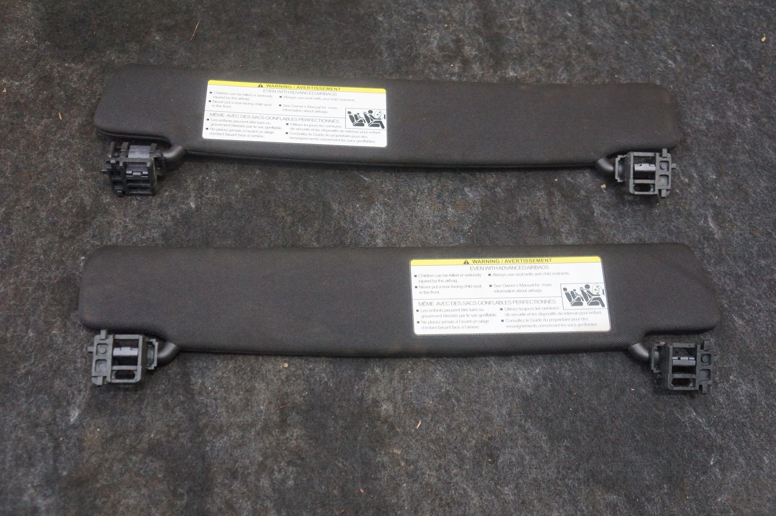 Set 2 Left & Right Windshield Sun Visor W/mirror T2r14473pvj Jaguar F-type 14-23 - Image 2